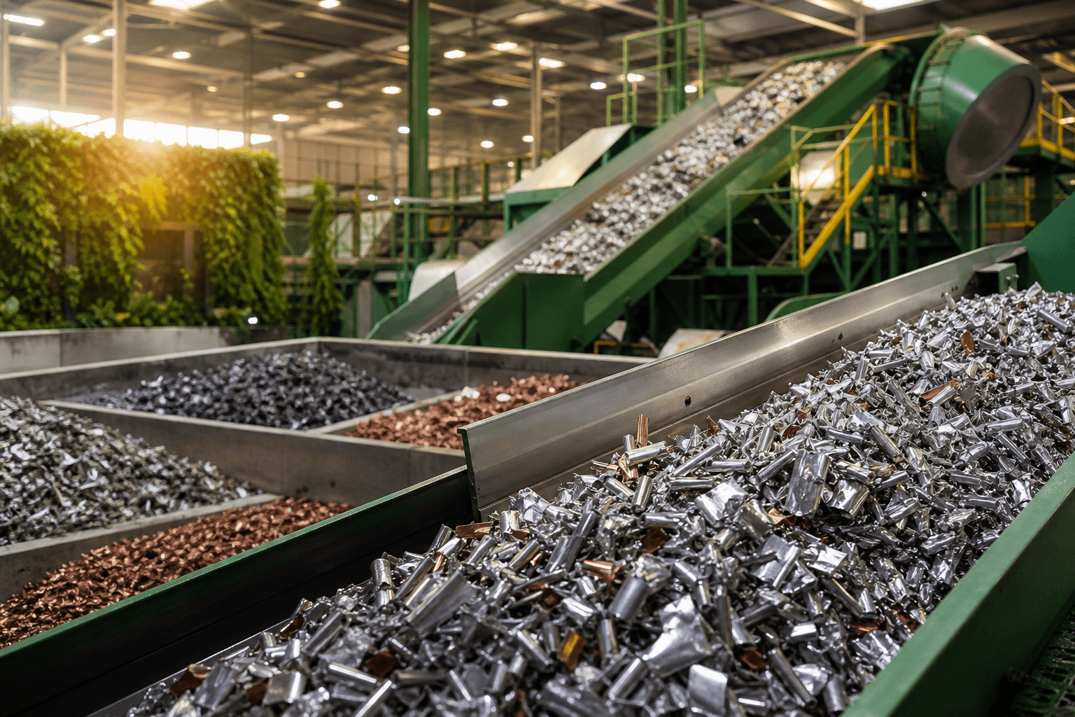 Metal recycling material
