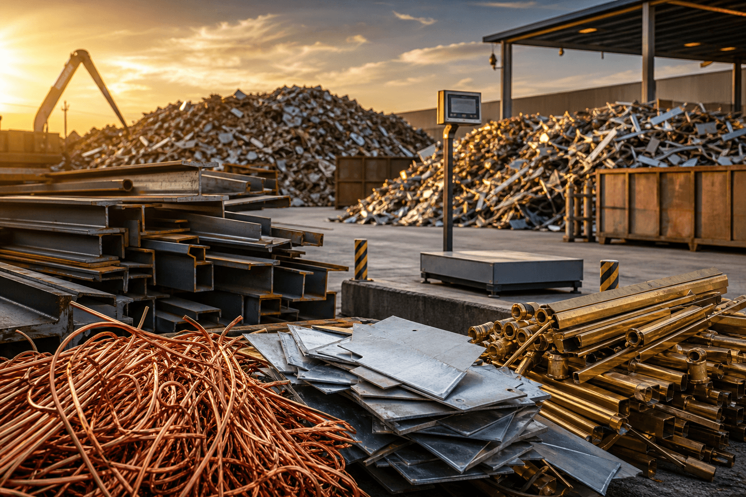 Scrap metal buying material